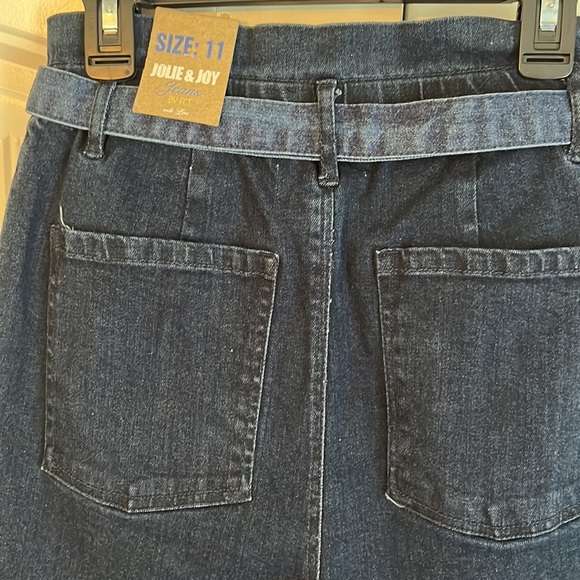 NWT JOLIE & JOY BY FCT with love ❤️ Blue denim tie waist jeans Size: 11 - Picture 3 of 6